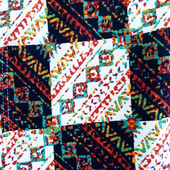 EUC LULAROE LIGHTWEIGHT EARTH TONE COLORS FALL LEGGINGS YOGA WALKING SMALL - Picture 3 of 5